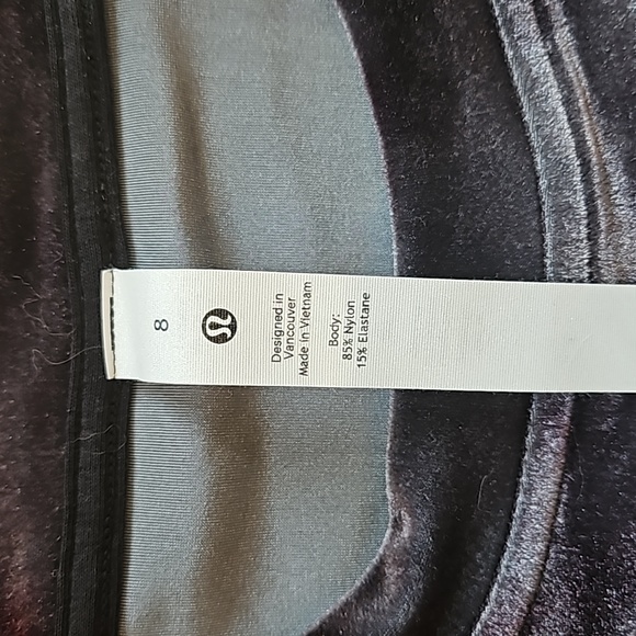 Lululemon Velour Warm Down Crew Interstellar Dark Grey Multi 8 - Picture 6 of 7
